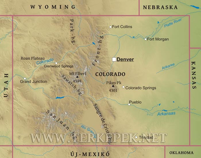Colorado térkép