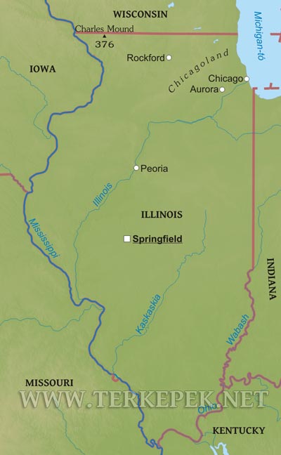 Illinois térkép