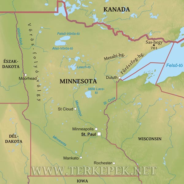 Minnesota térkép