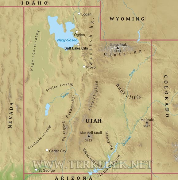 Utah térkép